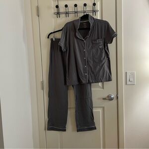 Born grey short sleeved PJ set